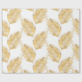Goldpalmenfronten Geschenkpapier (Flach)