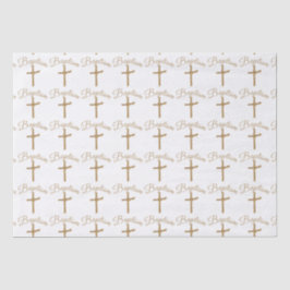 Goldpalmenkreuz Seidenpapier