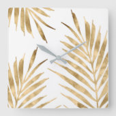 GoldPalmwedel Quadratische Wanduhr (Vorderseite)