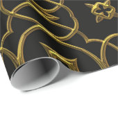 Goldpapier Geschenkpapier (Rolleneckpunkt)