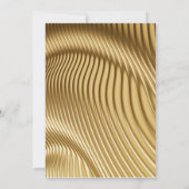 Goldpapier mit eleganten Rose Einladung (Rückseite)