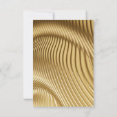 Goldpapier mit eleganten Rose RSVP Karte (Rückseite)