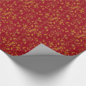 Goldpapier-Wirbel Geschenkpapier (Ecke)