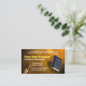 GoldPastor oder Deacon Bibelkirche Visitenkarte (Stehend Vorderseite)