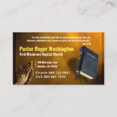 GoldPastor oder Deacon Bibelkirche Visitenkarte (Vorderseite)