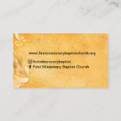 GoldPastor oder Foto Kirche Santa Maria delle Graz Visitenkarte (Rückseite)