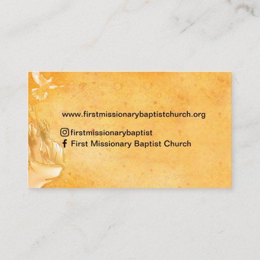 GoldPastor oder Foto Kirche Santa Maria delle Graz Visitenkarte (Rückseite)