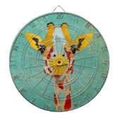 Goldpeeking Giraffe Dartboard Dartscheibe (vorne)