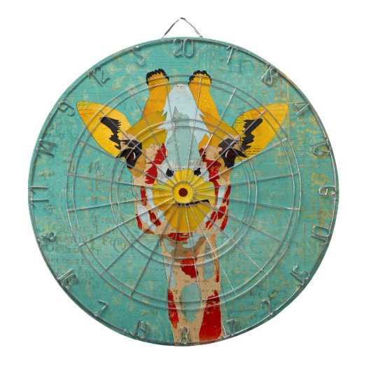 Goldpeeking Giraffe Dartboard Dartscheibe (vorne)