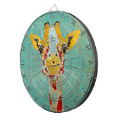 Goldpeeking Giraffe Dartboard Dartscheibe (Vorderseite rechts)
