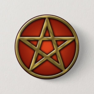 GoldPentagramm auf Feuer Button