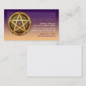 GoldPentagramm-Geschäfts-Karten Visitenkarte (Vorne/Hinten)