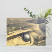 Goldperle Dankeskarte (Stehend Vorderseite)