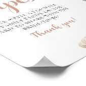 Goldperlen und Prosecco Champagnerrezepte Zeichen Poster (Ecke)