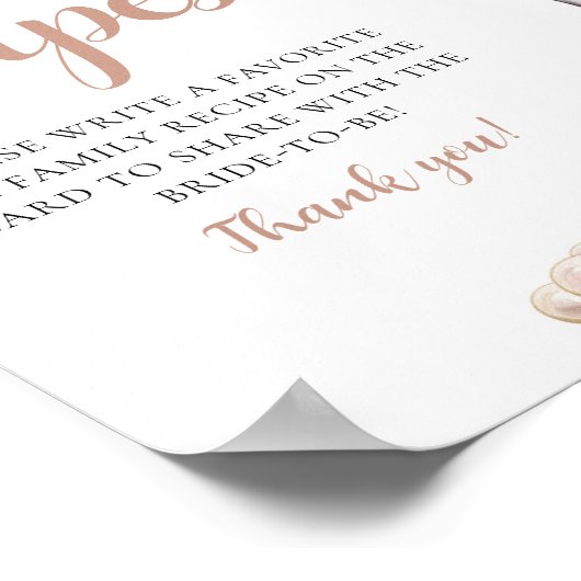 Goldperlen und Prosecco Champagnerrezepte Zeichen Poster (Ecke)