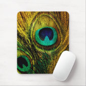 Goldpfau-Feder-Muster-Mausunterlage Mousepad (Mit Mouse)
