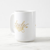 Goldpfeil-Braut-Stamm-Tasse Kaffeetasse (Vorderseite Links)