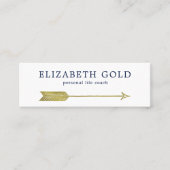 Goldpfeil-Visitenkarte Mini Visitenkarte (Vorderseite)