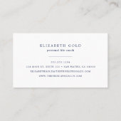 Goldpfeil-Visitenkarte Visitenkarte (Rückseite)