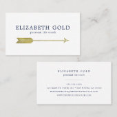 Goldpfeil-Visitenkarte Visitenkarte (Vorne/Hinten)