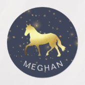 Goldpferde Etiketten (Design 1)