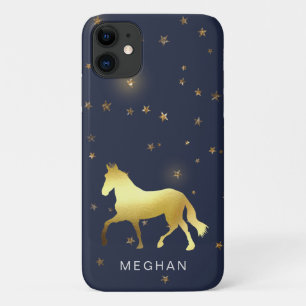 Goldpferdsterne-Pferd-Pferd Monogram-Gehäuse Case-Mate iPhone Hülle