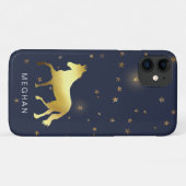 Goldpferdsterne-Pferd-Pferd Monogram-Gehäuse Case-Mate iPhone Hülle (Rückseite (Horizontal))