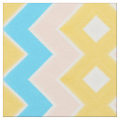 Goldpfirsiche Aquamarin und gelb Stoff (Nahaufnahme)