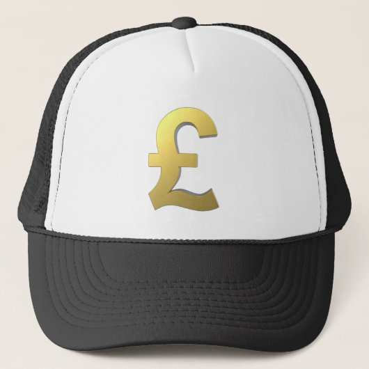 Goldpfund-Zeichen-Grafik Truckerkappe (Vorderseite)