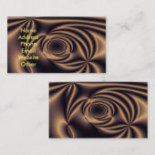 Goldphantasie-Visitenkarten Visitenkarte (Vorne/Hinten)