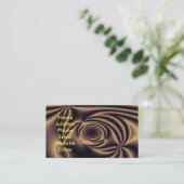 Goldphantasie-Visitenkarten Visitenkarte (Stehend Vorderseite)