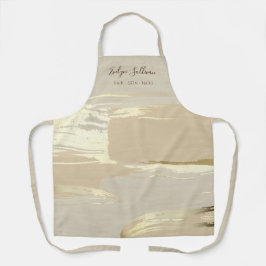 Goldpinsel streicheln Schönheit berufliche Schürze