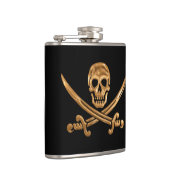 GoldPiratenflagge Flachmann (Rechts)