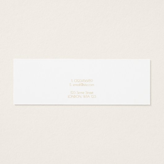 Goldplatine (Rückseite)