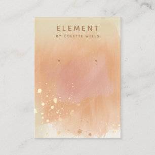 Goldplatine Terracotta Wasserfarben Ofenanzeige Visitenkarte