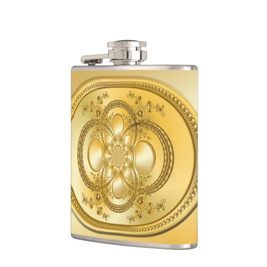 Goldplatte Flachmann (Links)