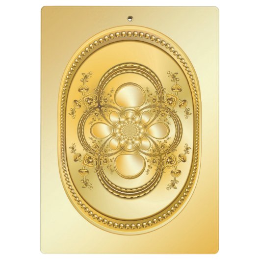 Goldplatte Klemmbrett (Rückseite)