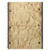 Goldplatte mit "kurzer" Etruscan Aufschrift, von Notizblock (Vorderseite)