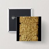 Goldplatte mit "langatmiger" Etruscan Aufschrift Button (Vorne & Hinten)