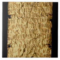 Goldplatte mit "langatmiger" Etruscan Aufschrift