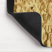 Goldplatte mit "langatmiger" Etruscan Aufschrift Mousepad (Ecke)