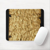 Goldplatte mit "langatmiger" Etruscan Aufschrift Mousepad (Mit Mouse)