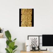Goldplatte mit "länglicher" etruskischer Aufschrif Poster (Heimbüro)
