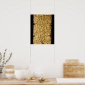 Goldplatte mit "länglicher" etruskischer Aufschrif Poster (Küche)
