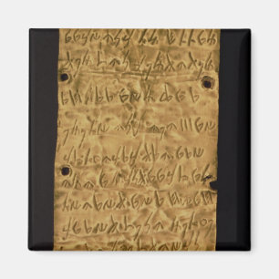 Goldplatte mit phönizischer Aufschrift, von Sankt Magnet