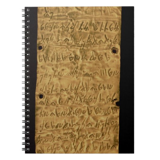 Goldplatte mit phönizischer Aufschrift, von Sankt Notizblock (Vorderseite)