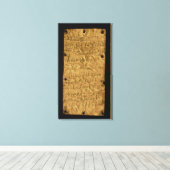 Goldplatte mit phönizischer Inschrift von Santa Leinwanddruck (Insitu (Holzboden))