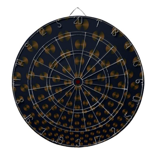 Goldplatten auf Blue Dartboard Dartscheibe (vorne)
