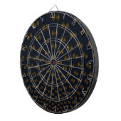 Goldplatten auf Blue Dartboard Dartscheibe (Vorderseite rechts)
