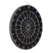 Goldplatten auf Blue Dartboard Dartscheibe (Vorderseite Links)